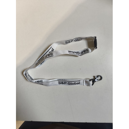 SPE-Lanyard, White/Black